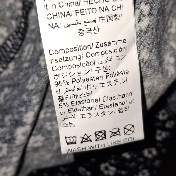 SHEIN - Black & White Floral Blouse- W Sz 2 XL - 16 - Picture 8 of 9